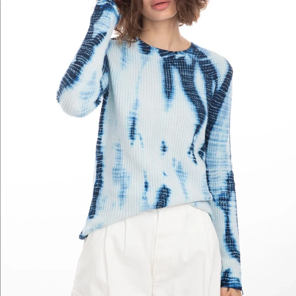 Generation Love Margot Indigo Tie Dye Knit Sweater (XXS) - Picture 1 of 14